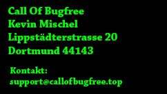 Call Of Bugfree Impressum
